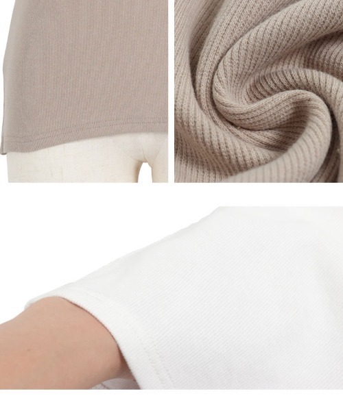 KOBE LETTUCE（コウベレタス）の「ヘビーコットンアメスリリブタンクトップ（タンクトップ・レディース・ブラック/ホワイト/グリーン/グレイッシュベージュ/パープル/チャコール・FREE）」の14枚目の写真