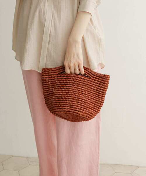 URBAN RESEARCH DOORS（アーバンリサーチドアーズ）の「Magda Made　Mini Soledad Bag（かごバッグ・レディース・ベージュ/バーガンディー/ブラック・-）」の10枚目の写真