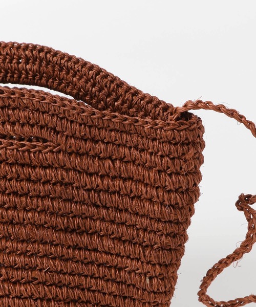 URBAN RESEARCH DOORS（アーバンリサーチドアーズ）の「Magda Made　Mini Soledad Bag（かごバッグ・レディース・ベージュ/バーガンディー/ブラック・-）」の6枚目の写真