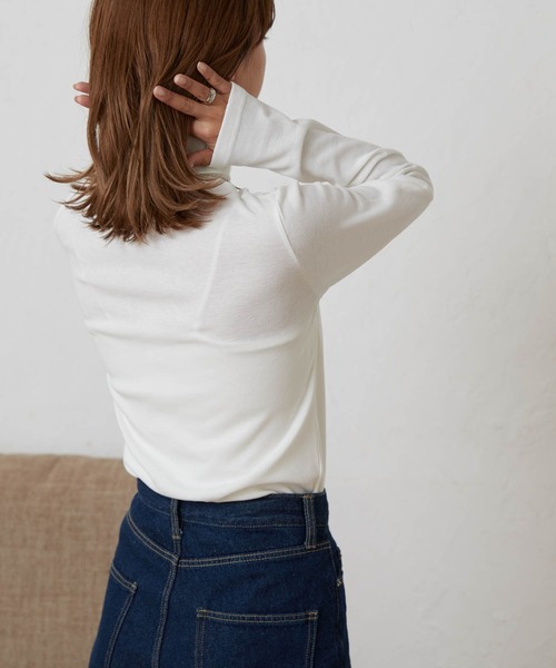 WEGO（ウィゴー）の「WEGO/タートルロンT（Tシャツ/カットソー・レディース・ホワイト/ライトグレー/ブラック/ブラック系その他5・FREE）」の22枚目の写真