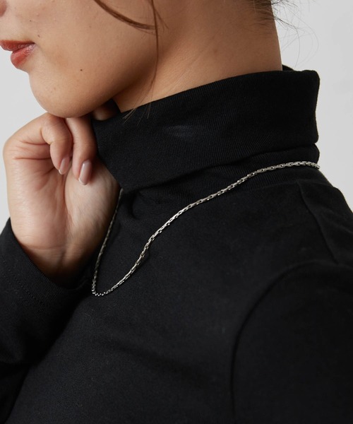 WEGO（ウィゴー）の「WEGO/タートルロンT（Tシャツ/カットソー・レディース・ホワイト/ライトグレー/ブラック/ブラック系その他5・FREE）」の10枚目の写真