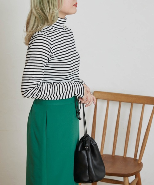 WEGO（ウィゴー）の「WEGO/タートルロンT（Tシャツ/カットソー・レディース・ホワイト/ライトグレー/ブラック/ブラック系その他5・FREE）」の13枚目の写真