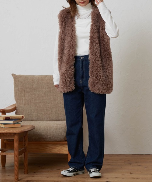 WEGO（ウィゴー）の「WEGO/タートルロンT（Tシャツ/カットソー・レディース・ホワイト/ライトグレー/ブラック/ブラック系その他5・FREE）」の5枚目の写真