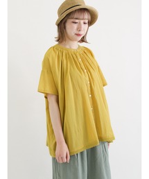 Samansa Mos2 | インドボイルギャザーブラウス(シャツ/ブラウス)