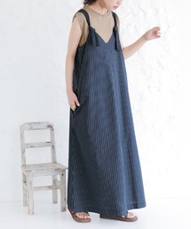 osharewalker | 【廃盤】『肩紐リボンストライプ柄ジャンパースカート』(ジャンパースカート)