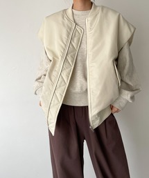 CANAL JEAN | RED CHOP WORKS(レッドチョップワークス) ボリュームスリーブMA-1ベスト(ダウンベスト)