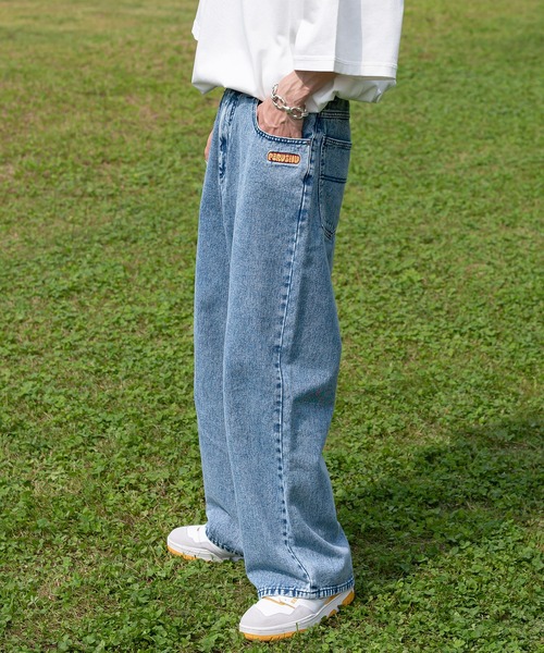 Perushu(ペルーシュ)スタッズ付きリジットデニム SILVER STUDDED RIGID DENIM/シルバースタッズリジットデニム