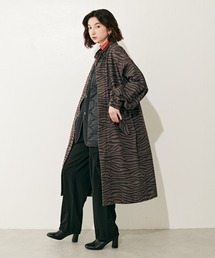 ライナー付きゼブラプリントモッズコート