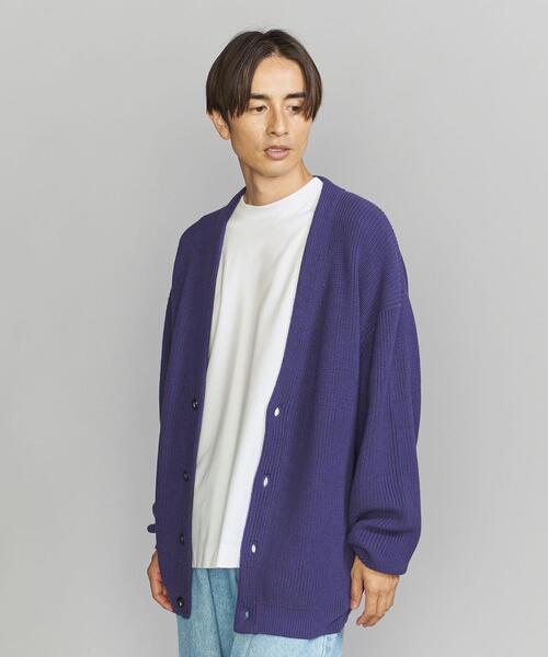 BEAUTY&YOUTH UNITED ARROWS（ビューティーアンドユースユナイテッドアローズ）の「バルキー アゼ オーバーサイズ Vカーディガン（カーディガン/ボレロ・メンズ・ブラック/グレー/パープル・L/XL/M/S）」の10枚目の写真