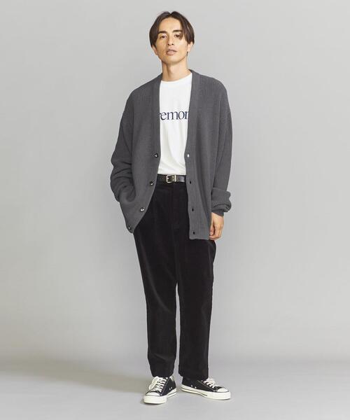 BEAUTY&YOUTH UNITED ARROWS（ビューティーアンドユースユナイテッドアローズ）の「バルキー アゼ オーバーサイズ Vカーディガン（カーディガン/ボレロ・メンズ・ブラック/グレー/パープル・L/XL/M/S）」の6枚目の写真