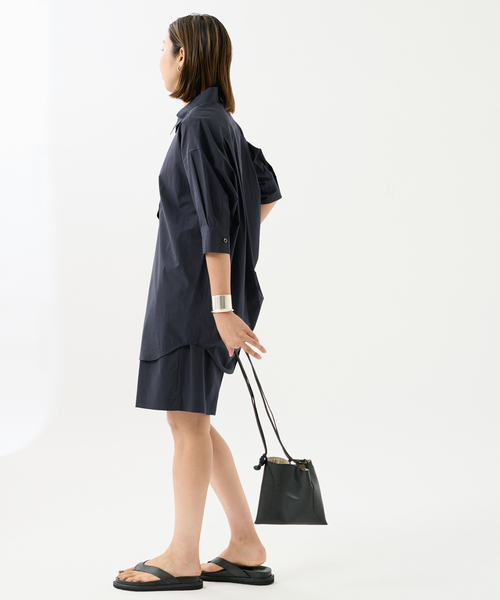 journal standard L'essage(ジャーナルスタンダードレサージュ)の「OUMIタイプライターショートパンツ(その他パンツ・レディース・キャメル/ネイビー・FREE)」の19枚目の写真