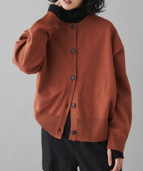 Auntie Rosa Holiday（アンティローザホリデー）の「2WAYボリュームスリーブカーデ（カーディガン/ボレロ・レディース・ブラウン/アイボリー/ブラック・FREE）」の3枚目の写真