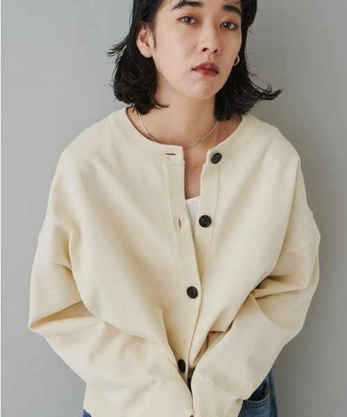 Auntie Rosa Holiday（アンティローザホリデー）の「2WAYボリュームスリーブカーデ（カーディガン/ボレロ・レディース・ブラウン/アイボリー/ブラック・FREE）」の10枚目の写真