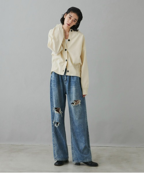 Auntie Rosa Holiday（アンティローザホリデー）の「2WAYボリュームスリーブカーデ（カーディガン/ボレロ・レディース・ブラウン/アイボリー/ブラック・FREE）」の19枚目の写真