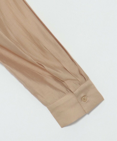 notch.(ノッチ)の「光沢クロップドシャツ(シャツ/ブラウス・レディース・ブラック/ベージュ・M)」の8枚目の写真