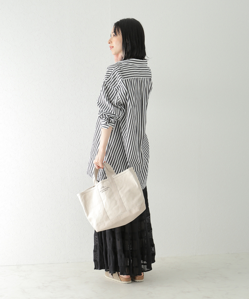 plage（プラージュ）の「Boys box シャツ（シャツ/ブラウス・レディース・カーキ/ホワイト/ブラック×ブラック/スミクロ・FREE）」の10枚目の写真