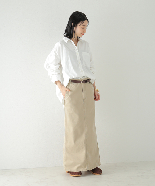 plage（プラージュ）の「Boys box シャツ（シャツ/ブラウス・レディース・カーキ/ホワイト/ブラック×ブラック/スミクロ・FREE）」の11枚目の写真