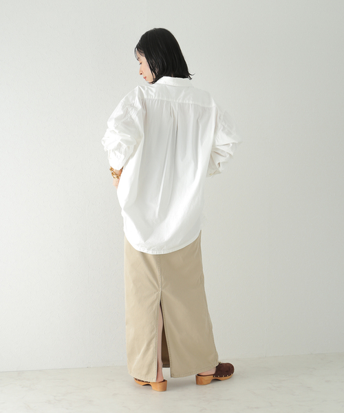 plage（プラージュ）の「Boys box シャツ（シャツ/ブラウス・レディース・カーキ/ホワイト/ブラック×ブラック/スミクロ・FREE）」の12枚目の写真