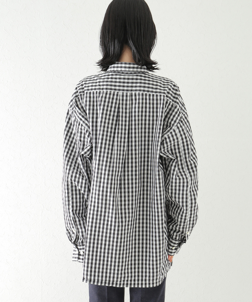 plage（プラージュ）の「Boys box シャツ（シャツ/ブラウス・レディース・カーキ/ホワイト/ブラック×ブラック/スミクロ・FREE）」の17枚目の写真