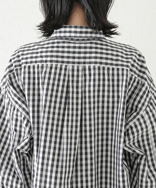 plage（プラージュ）の「Boys box シャツ（シャツ/ブラウス・レディース・カーキ/ホワイト/ブラック×ブラック/スミクロ・FREE）」の19枚目の写真