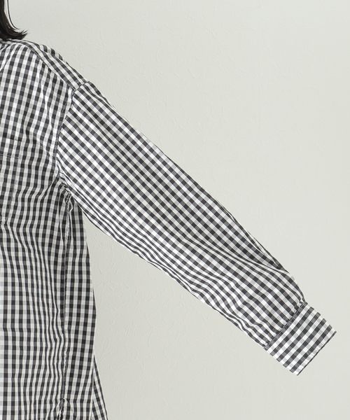 plage（プラージュ）の「Boys box シャツ（シャツ/ブラウス・レディース・カーキ/ホワイト/ブラック×ブラック/スミクロ・FREE）」の20枚目の写真