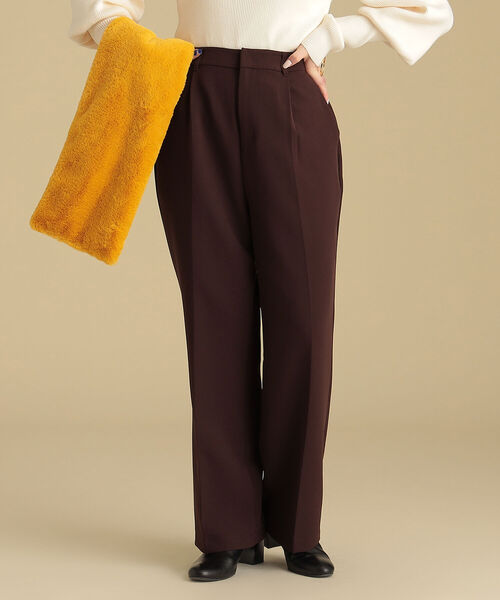 Ray BEAMS（レイビームス）の「Ray BEAMS / 1タック カラー パンツ（その他パンツ・レディース・ダークブラウン/レッド系その他/ケリー・1/0）」の5枚目の写真