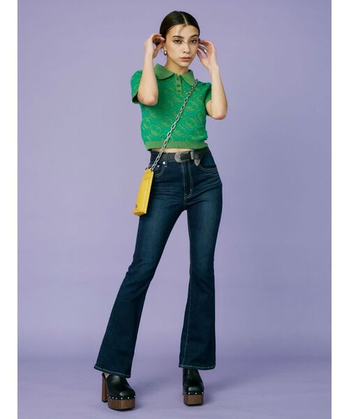 EVRIS(エヴリス)の「メタルバックルフェイクレザーベルト(ベルト・レディース・ブラック/ホワイト/ブラウン・FREE)」の14枚目の写真