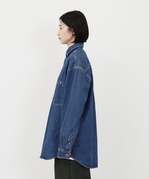 Lulu & Arnie(るるあんどあーにー)の「COBRA CAPS / コブラ キャップス heaby denim long sleeve 長袖シャツ(シャツ/ブラウス・メンズ・ブラック/ブラウン/ダークグリーン/インディゴブルー/アイボリー・MEDIUM/LARGE)」の21枚目の写真