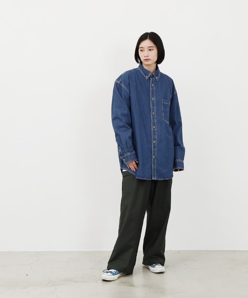 Lulu & Arnie(るるあんどあーにー)の「COBRA CAPS / コブラ キャップス heaby denim long sleeve 長袖シャツ(シャツ/ブラウス・メンズ・ブラック/ブラウン/ダークグリーン/インディゴブルー/アイボリー・MEDIUM/LARGE)」の18枚目の写真