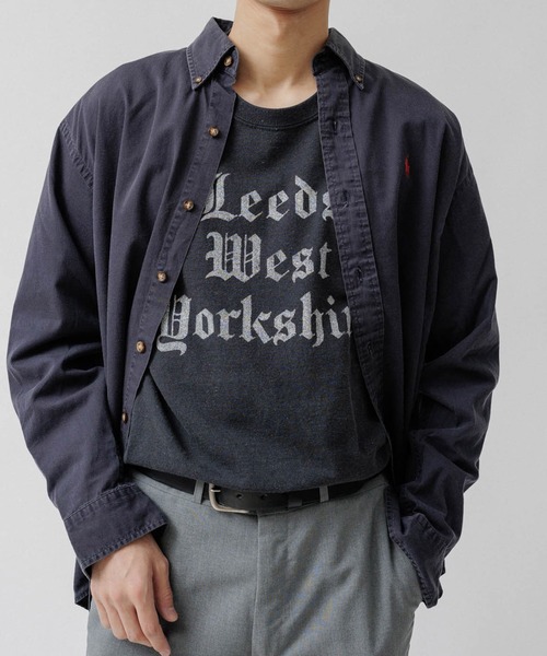 M TO R（ムウトアール）の「［TOPS］SCREEN STARS OLD ENGLISH LETTER LOGO L/S T（Tシャツ/カットソー・レディース・ライトグレー/ブラック/パープル・FREE）」の2枚目の写真