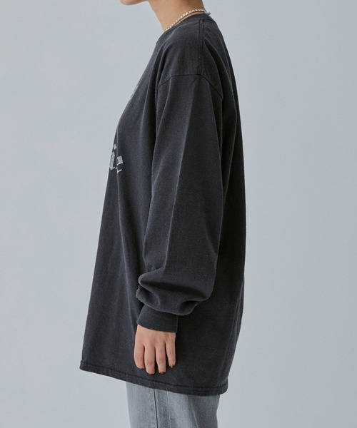 M TO R（ムウトアール）の「［TOPS］SCREEN STARS OLD ENGLISH LETTER LOGO L/S T（Tシャツ/カットソー・レディース・ライトグレー/ブラック/パープル・FREE）」の20枚目の写真