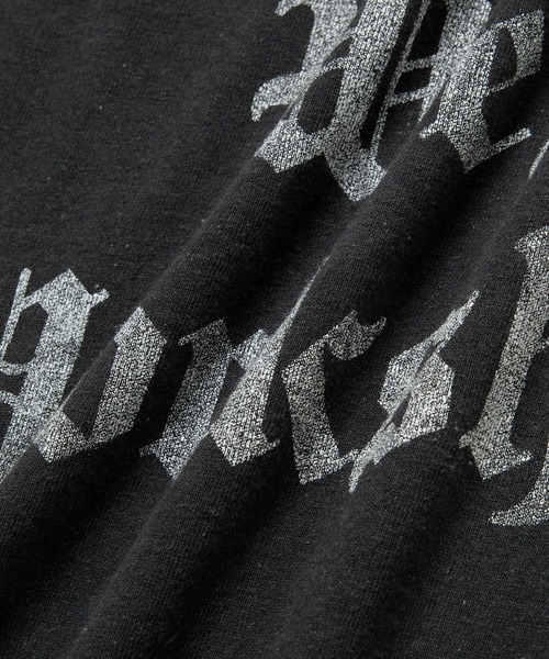 M TO R（ムウトアール）の「［TOPS］SCREEN STARS OLD ENGLISH LETTER LOGO L/S T（Tシャツ/カットソー・レディース・ライトグレー/ブラック/パープル・FREE）」の4枚目の写真