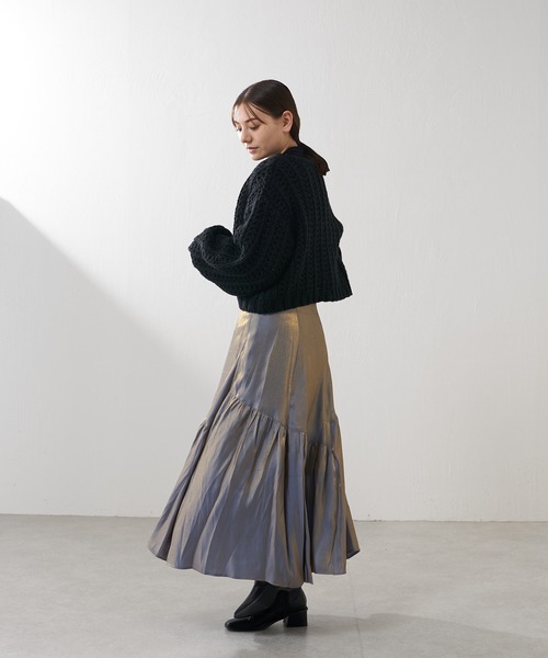 Lui's（ルイス）の「【カタログ掲載アイテム】アシメティアードタフタスカート（スカート・レディース・ブラック/ブルー・FREE）」の18枚目の写真