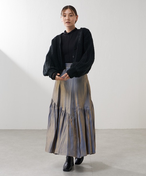 Lui's（ルイス）の「【カタログ掲載アイテム】アシメティアードタフタスカート（スカート・レディース・ブラック/ブルー・FREE）」の20枚目の写真