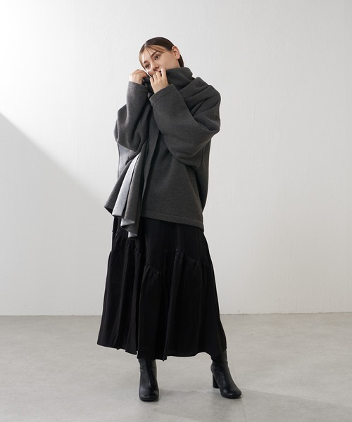 Lui's（ルイス）の「【カタログ掲載アイテム】アシメティアードタフタスカート（スカート・レディース・ブラック/ブルー・FREE）」の22枚目の写真