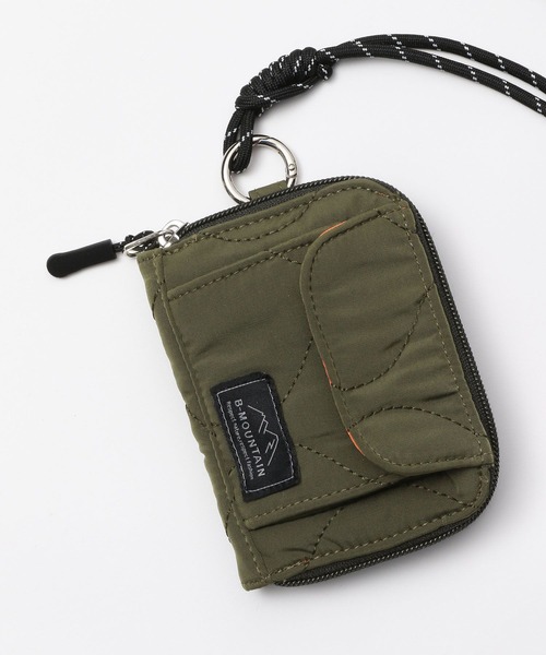 BAYFLOW（ベイフロー）の「キルティングネックケース（コインケース・メンズ・ブラック/ベージュ/カーキ・ONE SIZE）」の3枚目の写真