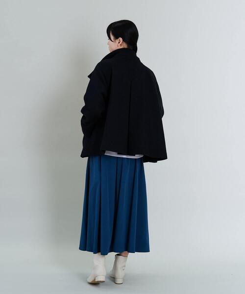 conges payes ADIEU TRISTESSE（コンジェ ペイエ アデュートリステス）の「Aラインショートコート（その他アウター・レディース・チェック/ブラック・38）」の11枚目の写真