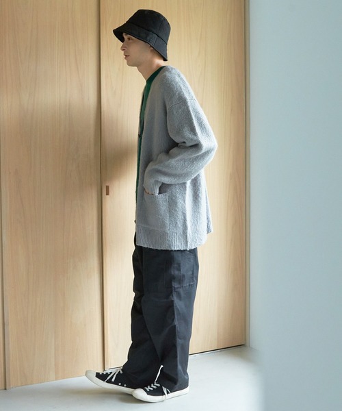 LAKOLE（ラコレ）の「モヘアタッチシャギーカーディガン / 162059（カーディガン/ボレロ・メンズ・ライトグレー/グリーン/ボルドー/マスタード/ダークネイビー/オレンジ/ライトブルー/ブルー・MEDIUM/LARGE/X-LARGE）」の11枚目の写真