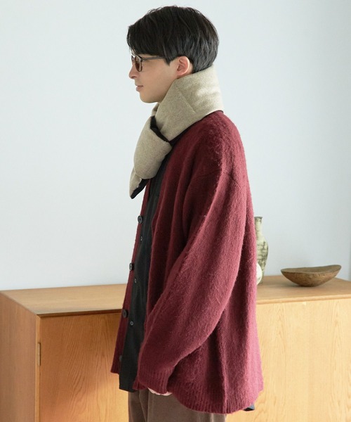 LAKOLE（ラコレ）の「モヘアタッチシャギーカーディガン / 162059（カーディガン/ボレロ・メンズ・ライトグレー/グリーン/ボルドー/マスタード/ダークネイビー/オレンジ/ライトブルー/ブルー・MEDIUM/LARGE/X-LARGE）」の13枚目の写真