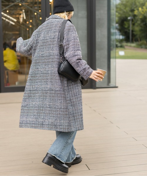 SpRay（スプレイ）の「グレンチェックチェスターコート（チェスターコート・レディース・ブラウン/ブラック・FREE）」の20枚目の写真