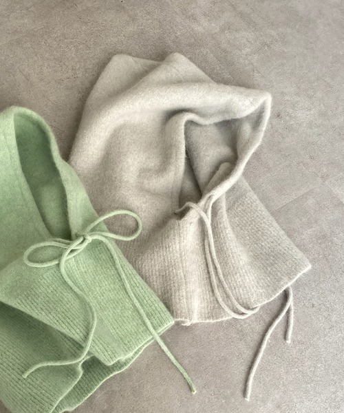 DouDou（ドゥドゥ）の「【新色追加】バラクラバ（マフラー・レディース・ライトグレー/ミント/ベージュ・FREE）」の14枚目の写真