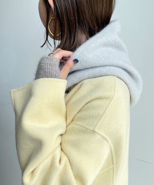 DouDou（ドゥドゥ）の「【新色追加】バラクラバ（マフラー・レディース・ライトグレー/ミント/ベージュ・FREE）」の13枚目の写真