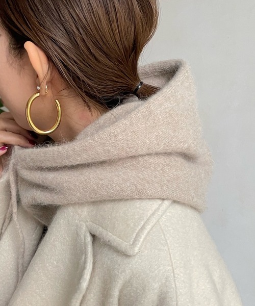 DouDou（ドゥドゥ）の「【新色追加】バラクラバ（マフラー・レディース・ライトグレー/ミント/ベージュ・FREE）」の9枚目の写真