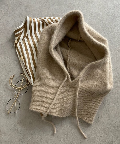 DouDou（ドゥドゥ）の「【新色追加】バラクラバ（マフラー・レディース・ライトグレー/ミント/ベージュ・FREE）」の10枚目の写真