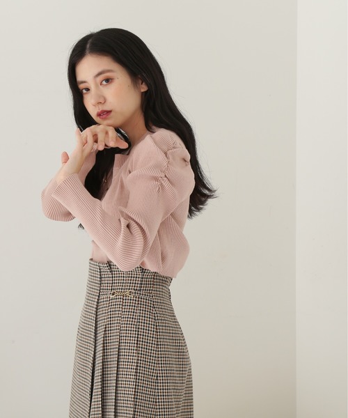 JILL by JILLSTUART◇レイヤードタートルリブニットカーディガン JILL by JILL STUART（ジルバイジルスチュアート）の