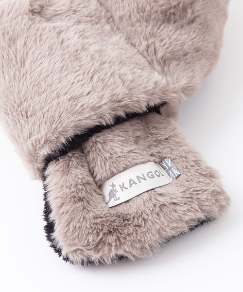 KANGOL(カンゴール)の「【KANGOL/カンゴール】中綿 フェイクファー ティペット マフラー(ネックウォーマー/スヌード・レディース・ブラック/グレー/サックスブルー/アイボリー・FREE)」の10枚目の写真