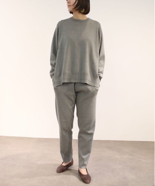WALANCE（ワランス）の「オーガニックコットンワイドトップ（ニット/セーター・レディース・ベージュ/アイボリー/チャコールグレー・FREE）」の14枚目の写真