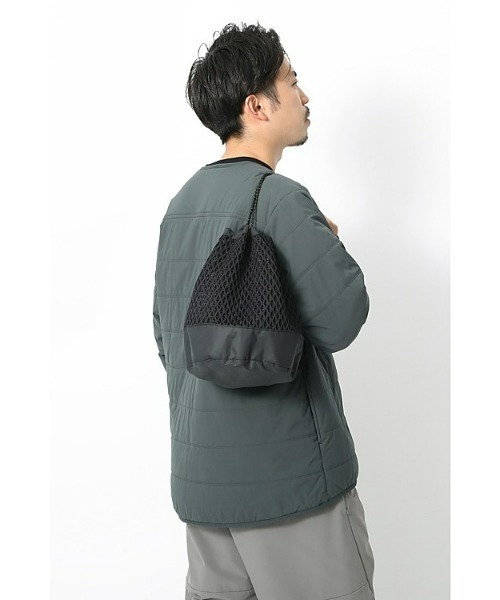 Snow Peak（スノーピーク）の「Double Face Mesh Kinchaku（バックパック/リュック・メンズ・ブラック・1）」の4枚目の写真