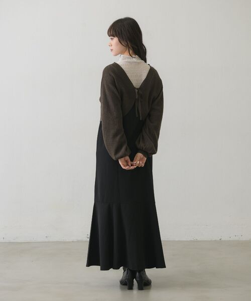 RETRO GIRL（レトロガール）の「【セットアイテム】キャミOPボレロカーデSET（ワンピース・メンズ・ブラック/グリーン/ライトベージュ・FREE）」の9枚目の写真