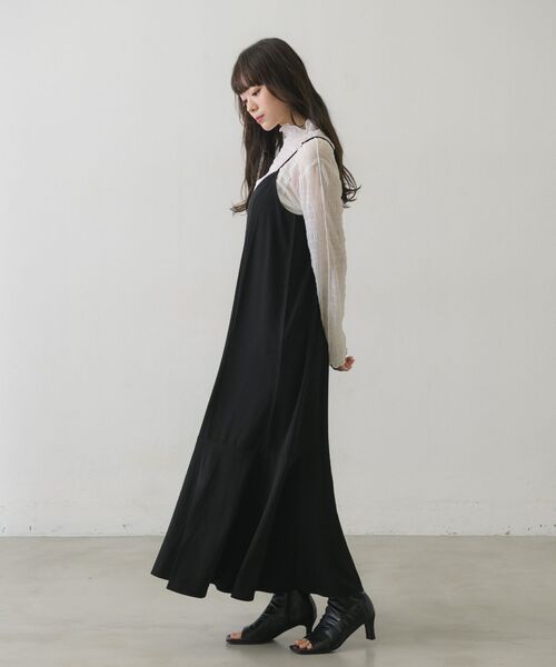 RETRO GIRL（レトロガール）の「【セットアイテム】キャミOPボレロカーデSET（ワンピース・メンズ・ブラック/グリーン/ライトベージュ・FREE）」の4枚目の写真